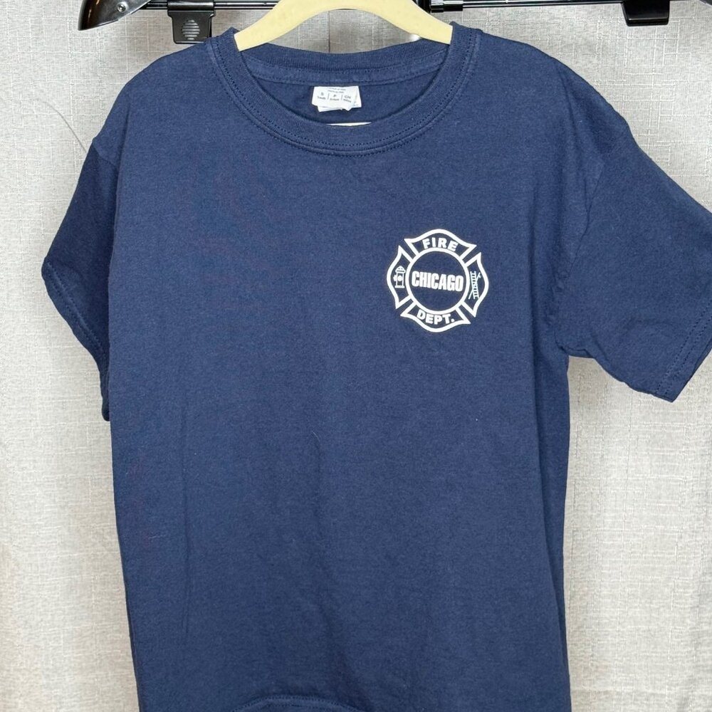 Gildan - Chicago Fire Dept - Youth Short Sleeve Logo Shirt - Size Youth Small